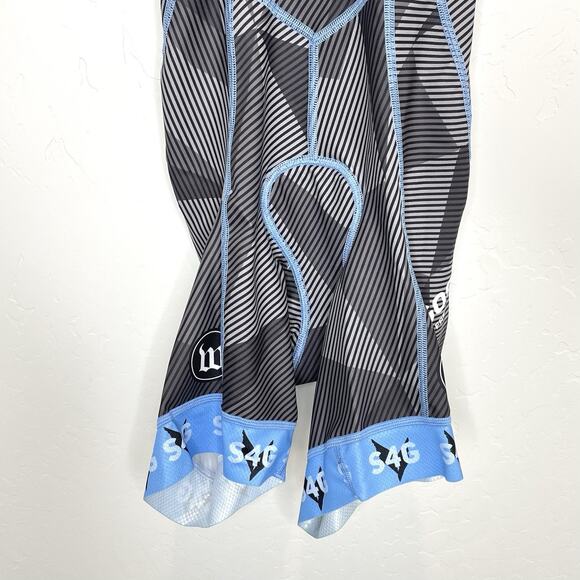 Wattie Ink Triathlon Suit Womens XS Switch4good Tri Blue Gray - Picture 3 of 8